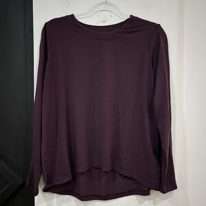 Athleta Oversized With Ease Long Sleeve Top Size XS Activewear Back Pleat